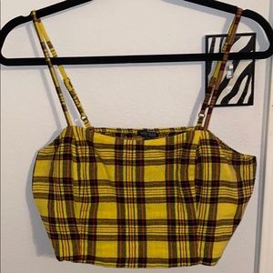 Wild fable plaid crop top